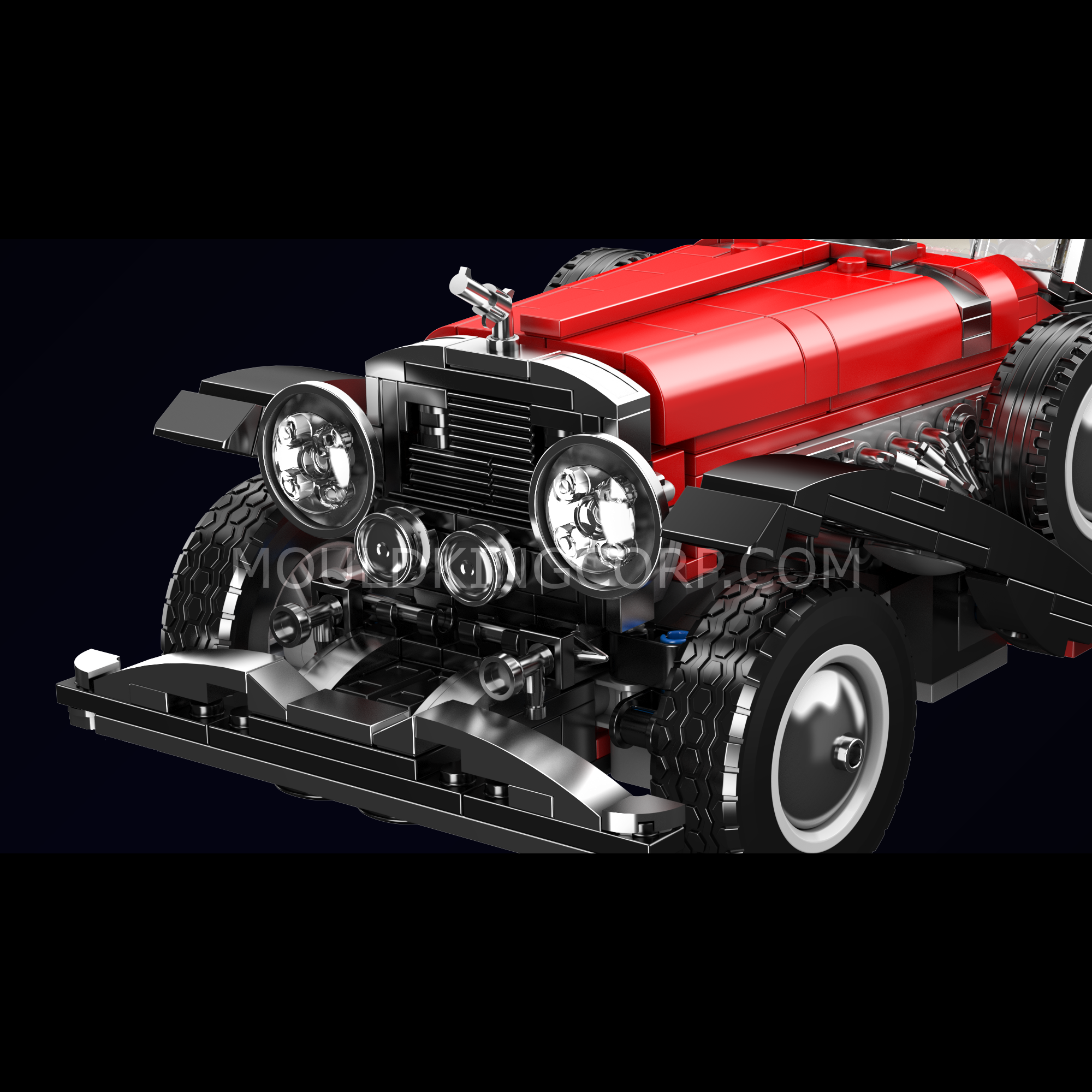 Mould King 10114 Vintage Convertible Car Model Building Set | 1,308 Pcs