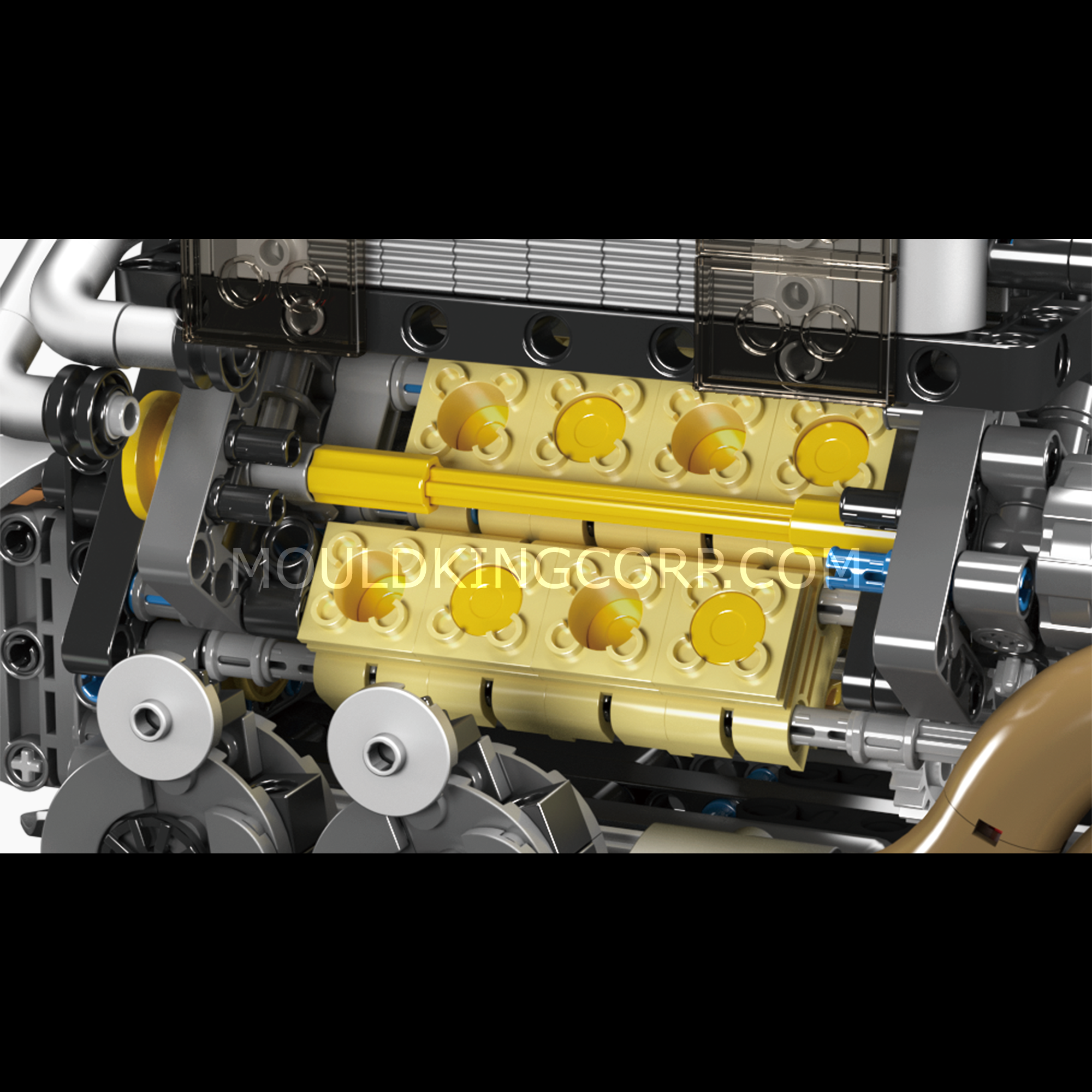 Mould King 10131 BGT Motorised W16 Engine Building Set | 952 Pcs