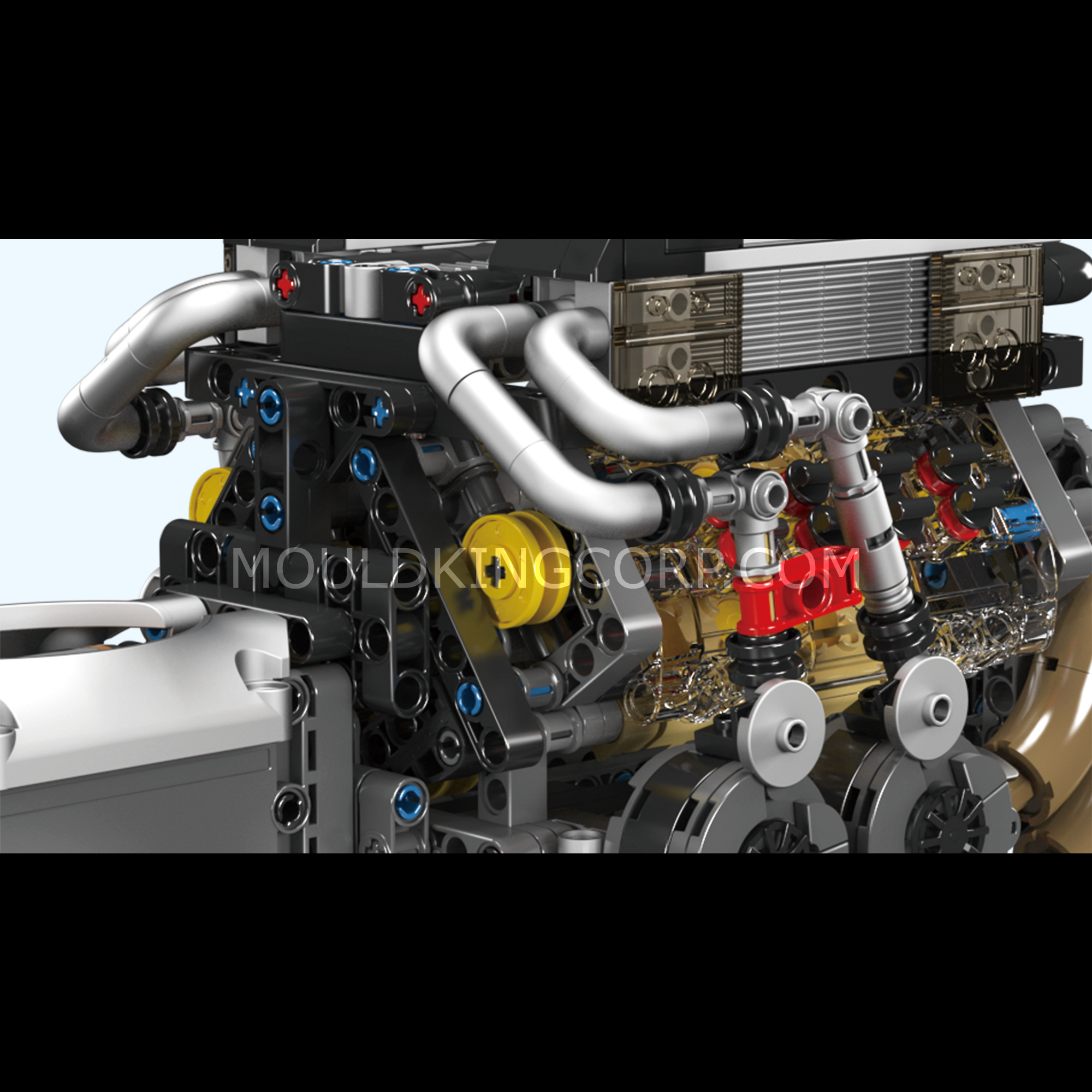 Mould King 10131 BGT Motorised W16 Engine Building Set | 952 Pcs