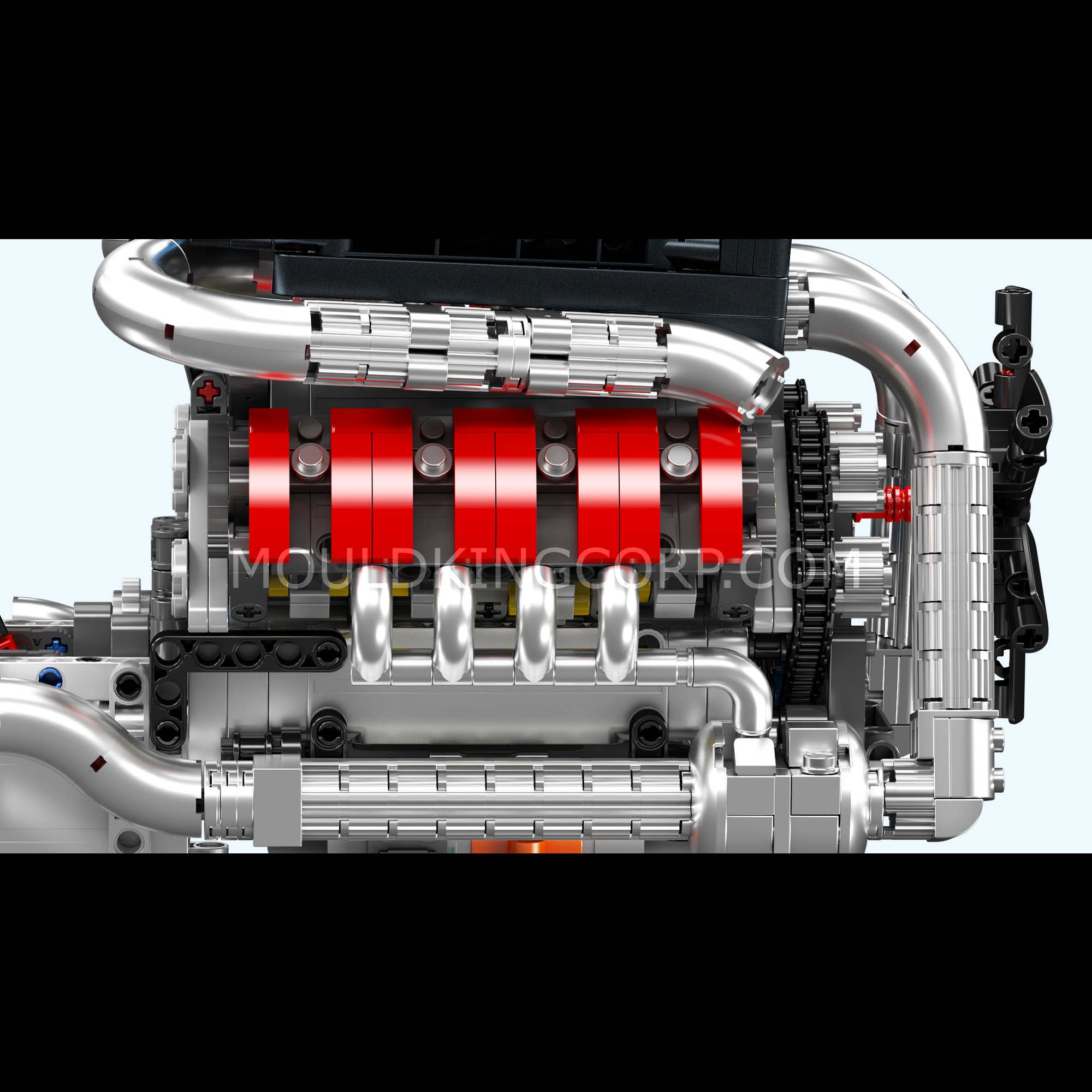 Mould King 10203 M Power V8 Engine & Gearbox Building Set | 1,169 Pcs