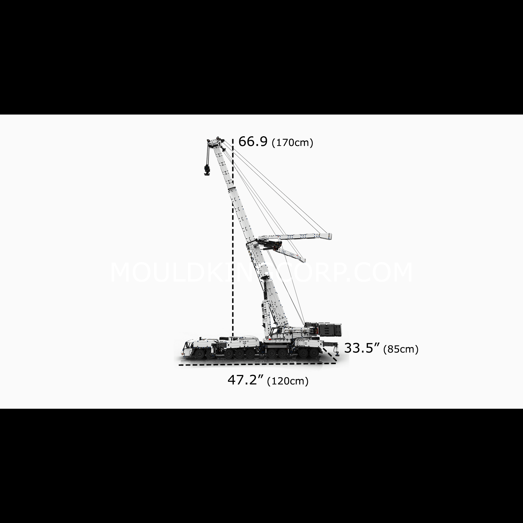 Mould King 17007 Ultimate Liebherr LTM 11200 Remote Controlled Crane Building Sets | 8,506 Pcs