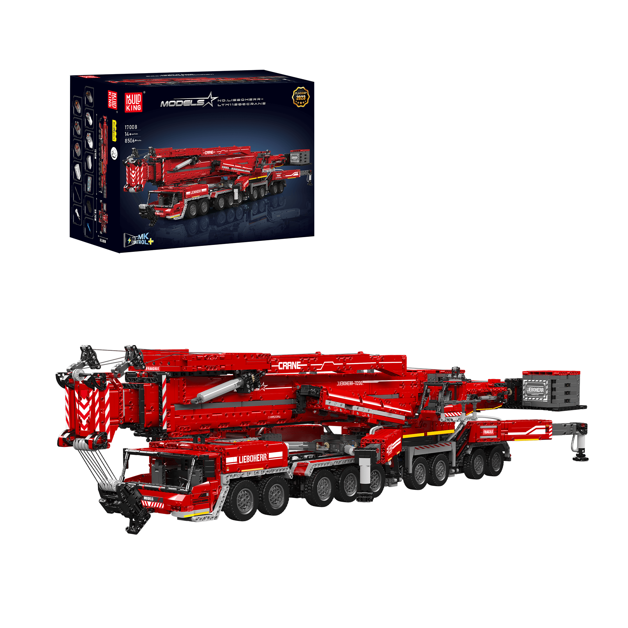 Mould King 17007 Ultimate Liebherr LTM 11200 Remote Controlled Crane Building Sets | 8,506 Pcs
