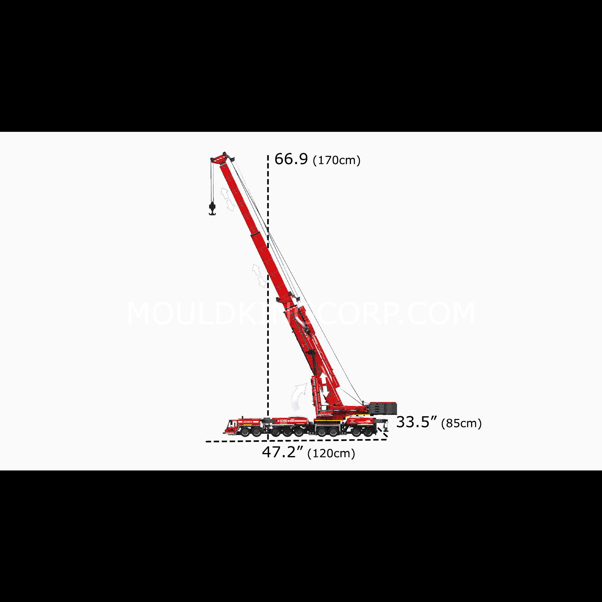 Mould King 17007 Ultimate Liebherr LTM 11200 Remote Controlled Crane Building Sets | 8,506 Pcs