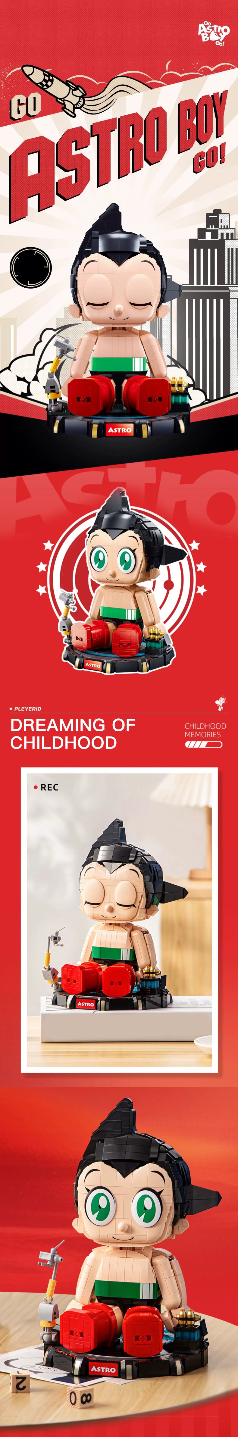 Pleyerid M38-P8009 Movie & Game ASTRO BOY prototype Building Blocks Bricks