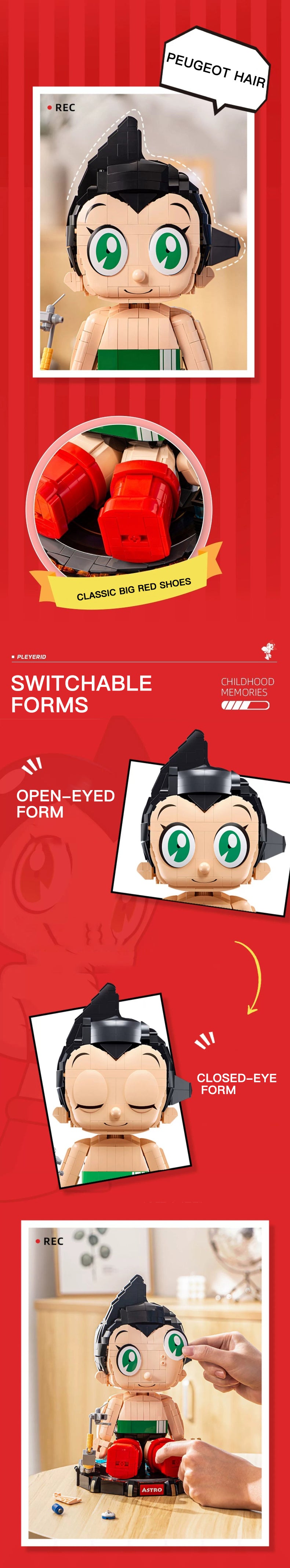 Pleyerid M38-P8009 Movie & Game ASTRO BOY prototype Building Blocks Bricks