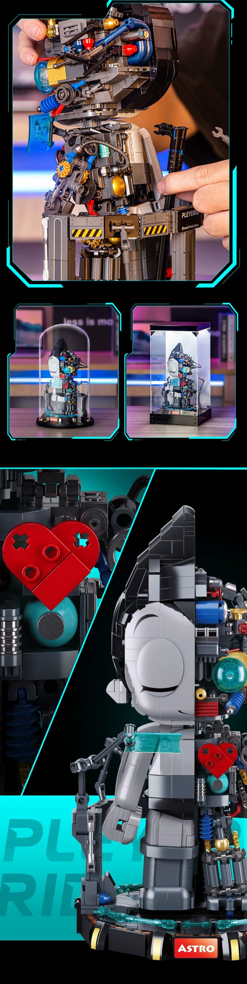 Pleyerid M38-P8010 Movie & Game Iron Arm Astro Boy's Little Hero of Earth Building Blocks