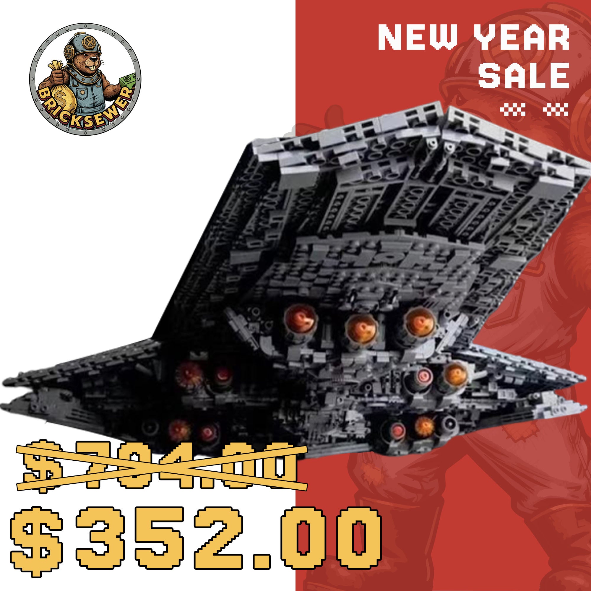 MOULD KING 13134 MOC-15881 Executor class Star Dreadnought with 7788 Pieces