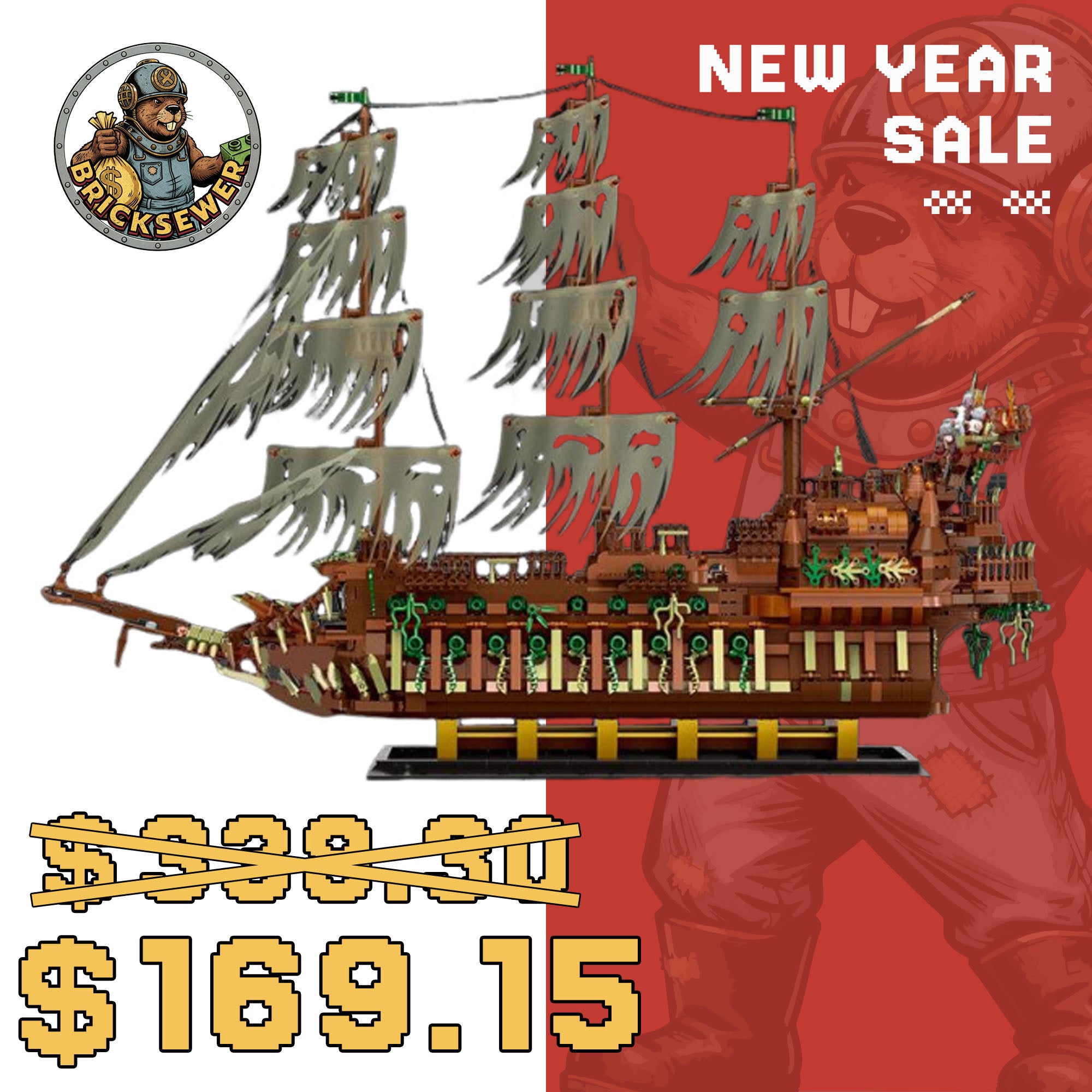 MOULD KING 13138 The Flying Dutchmanb with 3653 Pieces