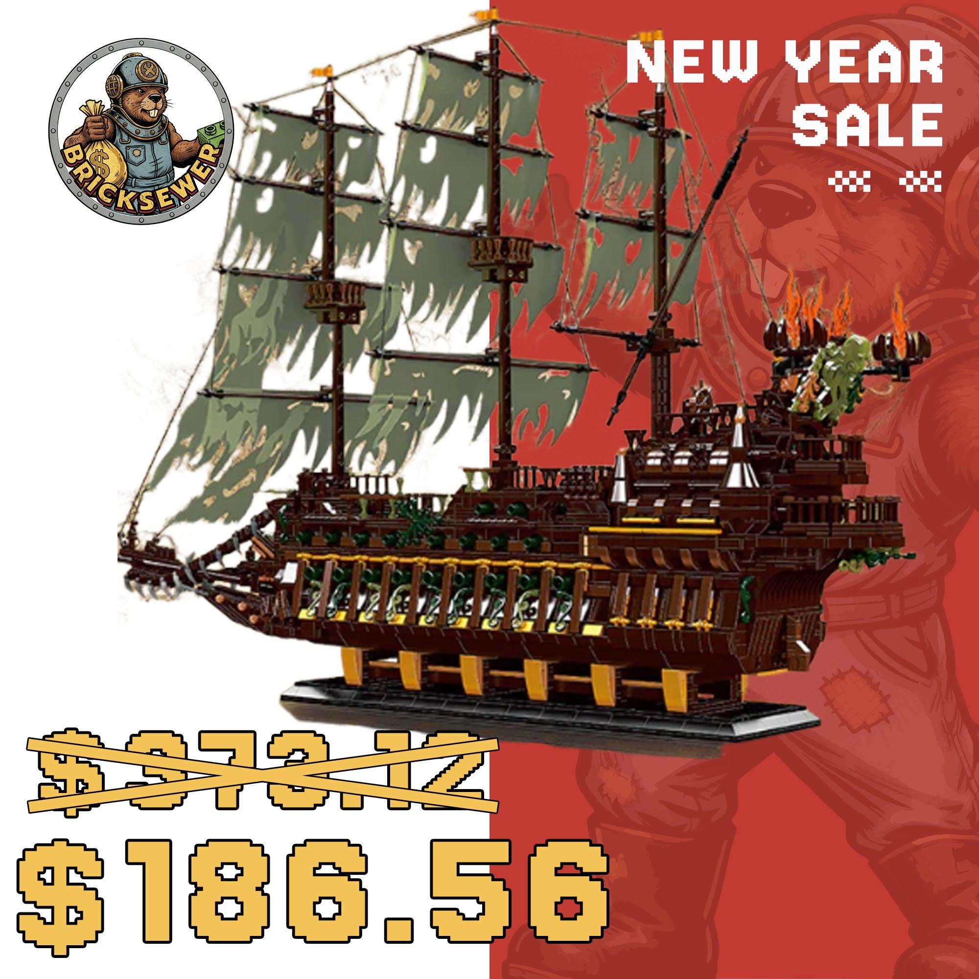 MOULD KING 13197 The Flying Dutchman with 4364 Pieces