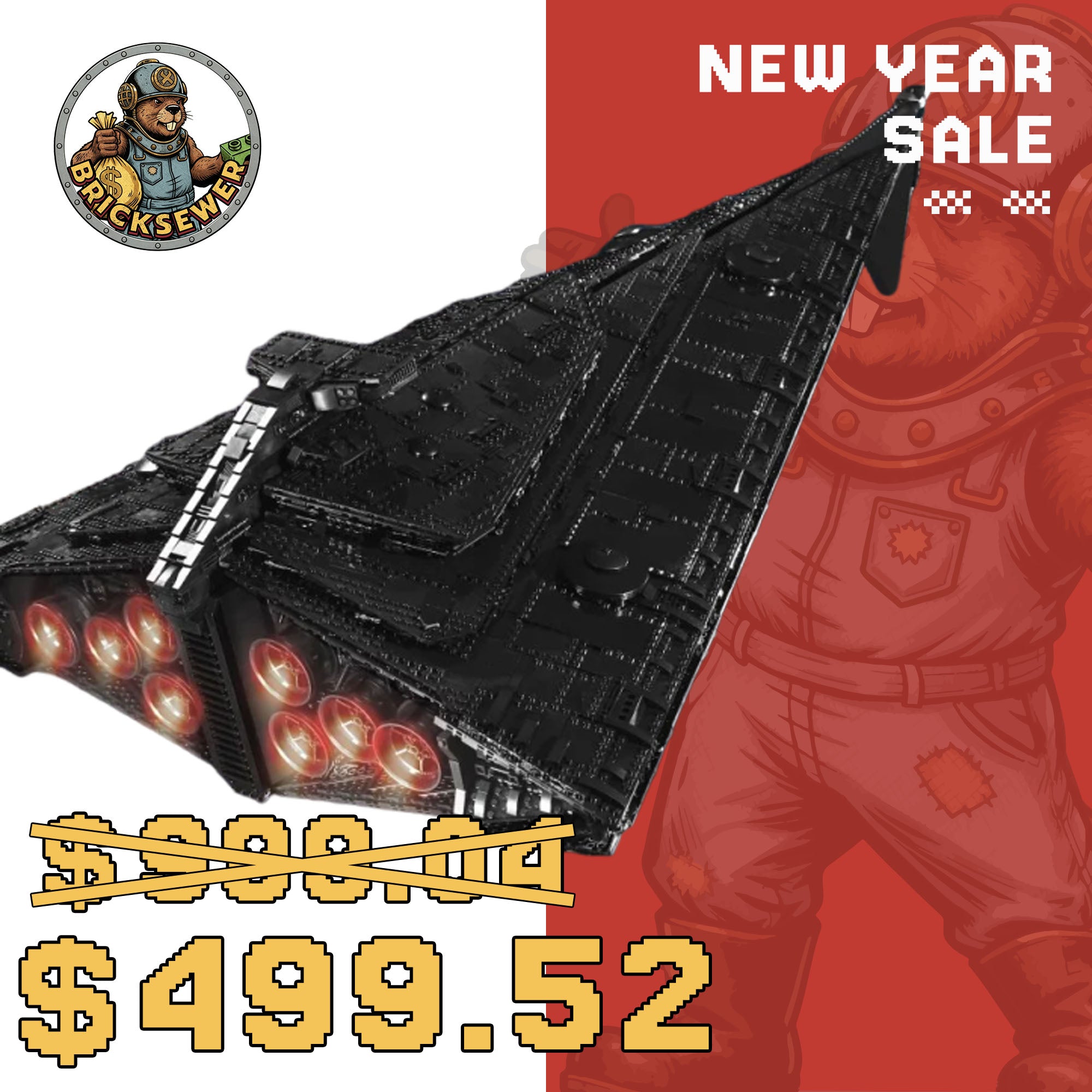 MOULD KING 21004 Eclipse-Class Dreadnought with 10368 Pieces