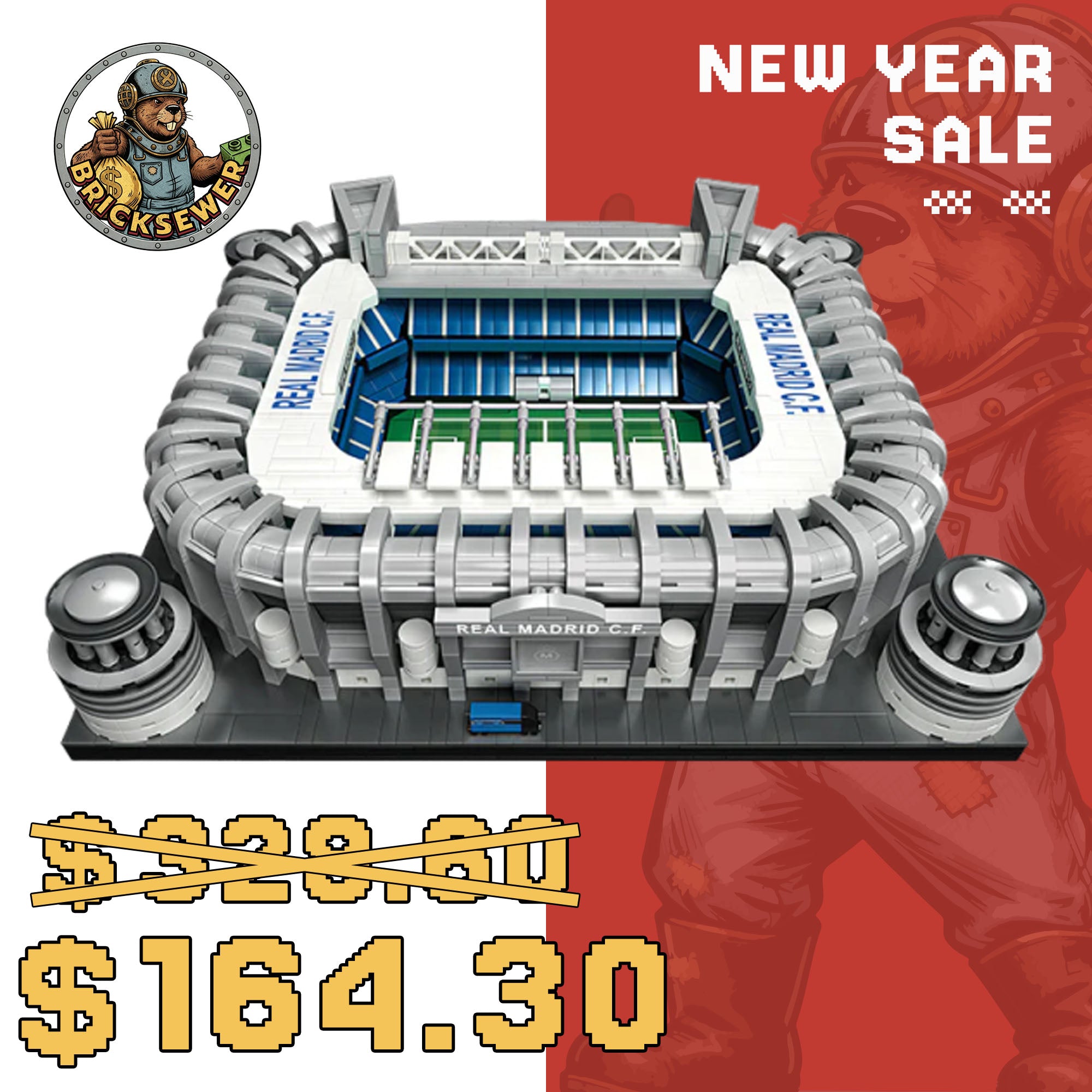 MOULD KING 22026 Santiago Bernabeu Stadium with 4266 Pieces