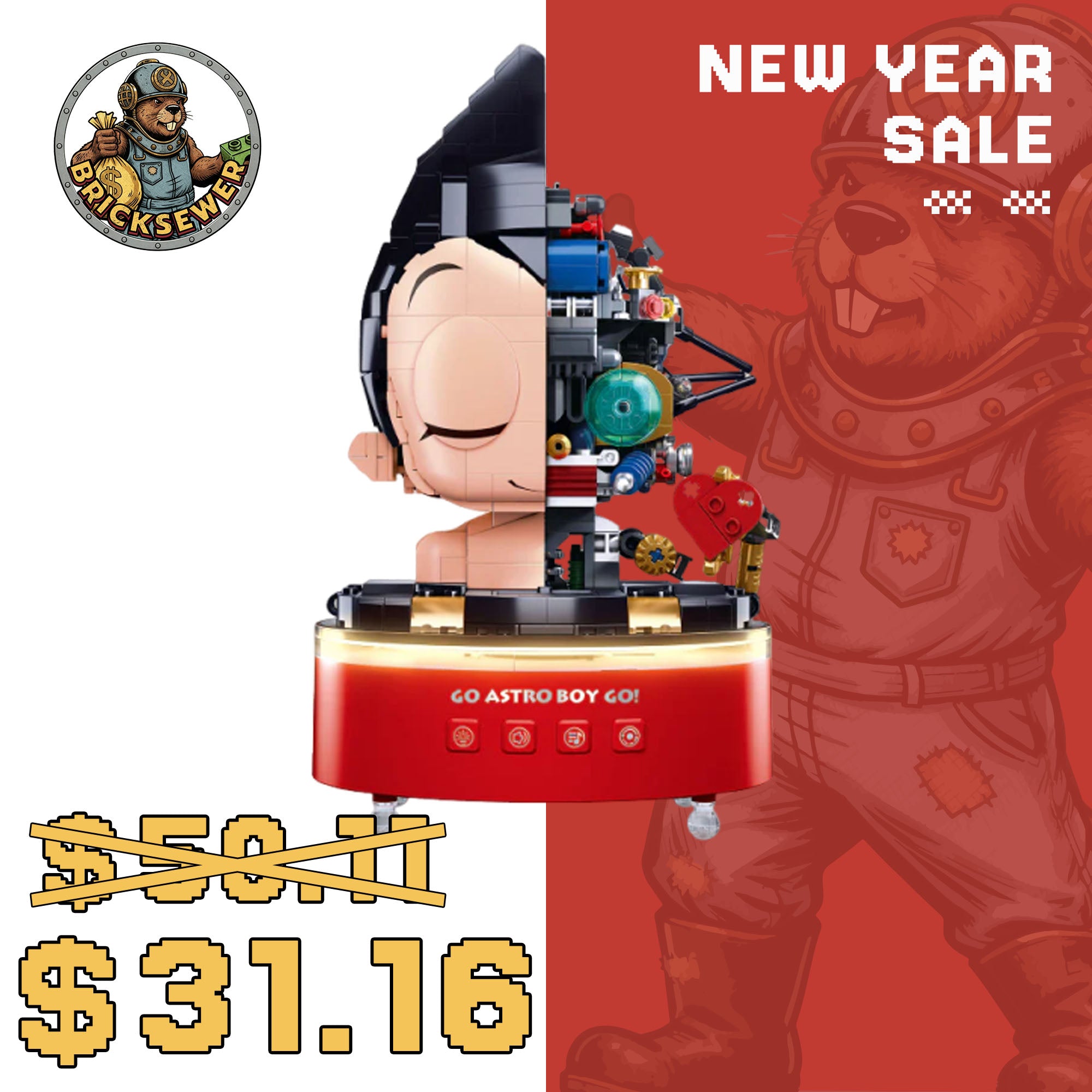 Pleyerid M38-P8008 Astro Boy Music Box Movie & Game