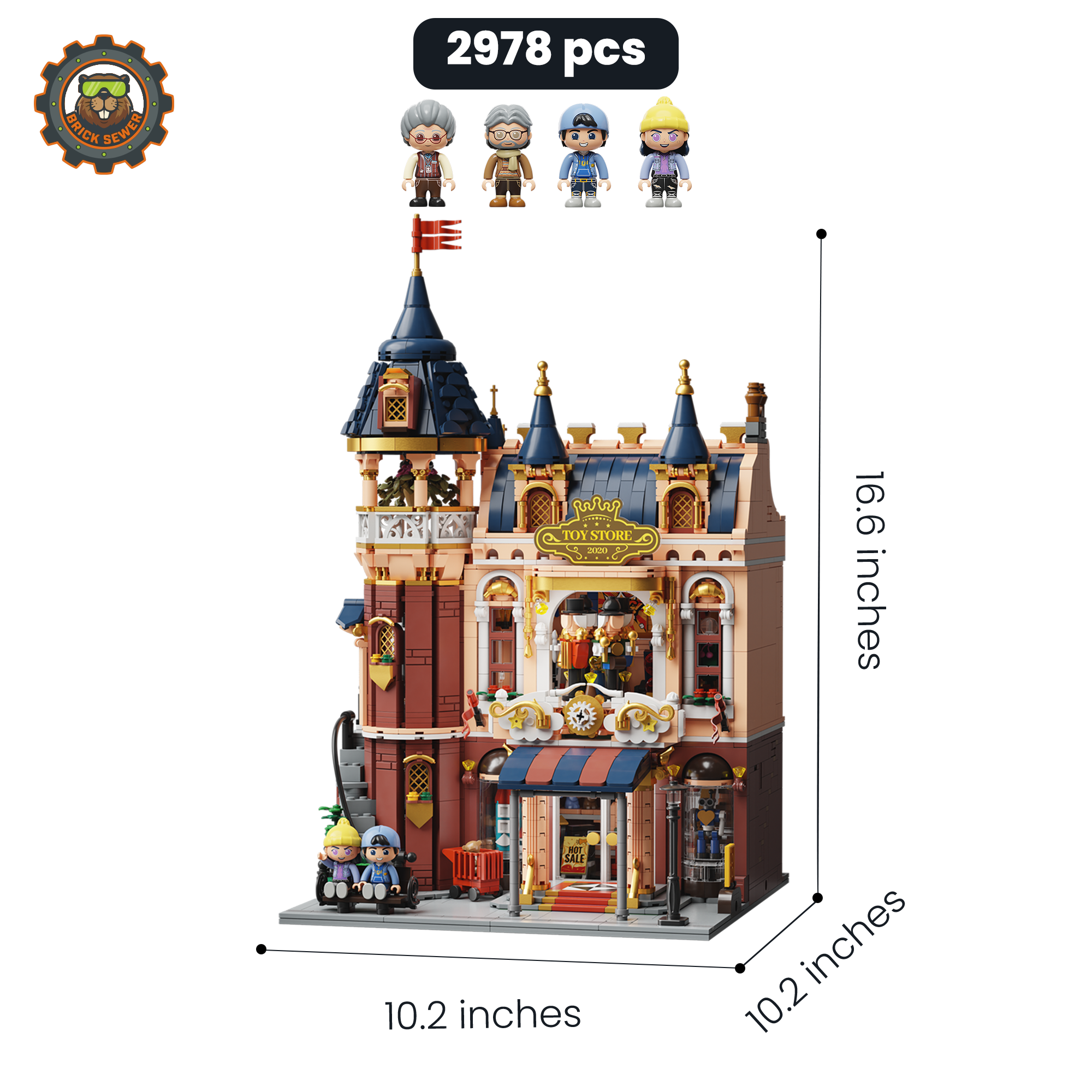 Spring Street Building Bundle — Opera House, Toy Store & Blossom Café Set