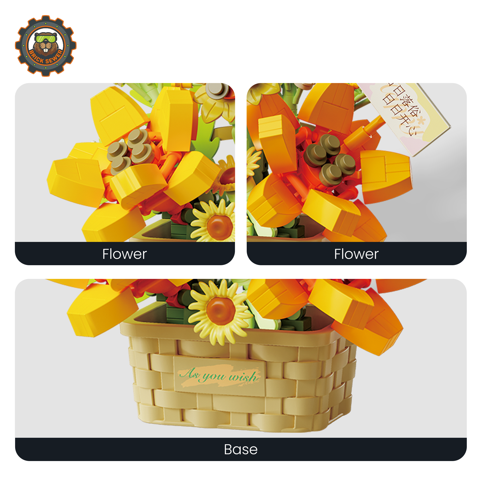 【Free Shipping】Valentine's Bloom Bundle: Whisper of Bloom 4-in-1 Bundle showcasing vibrant flowers and a decorative base.