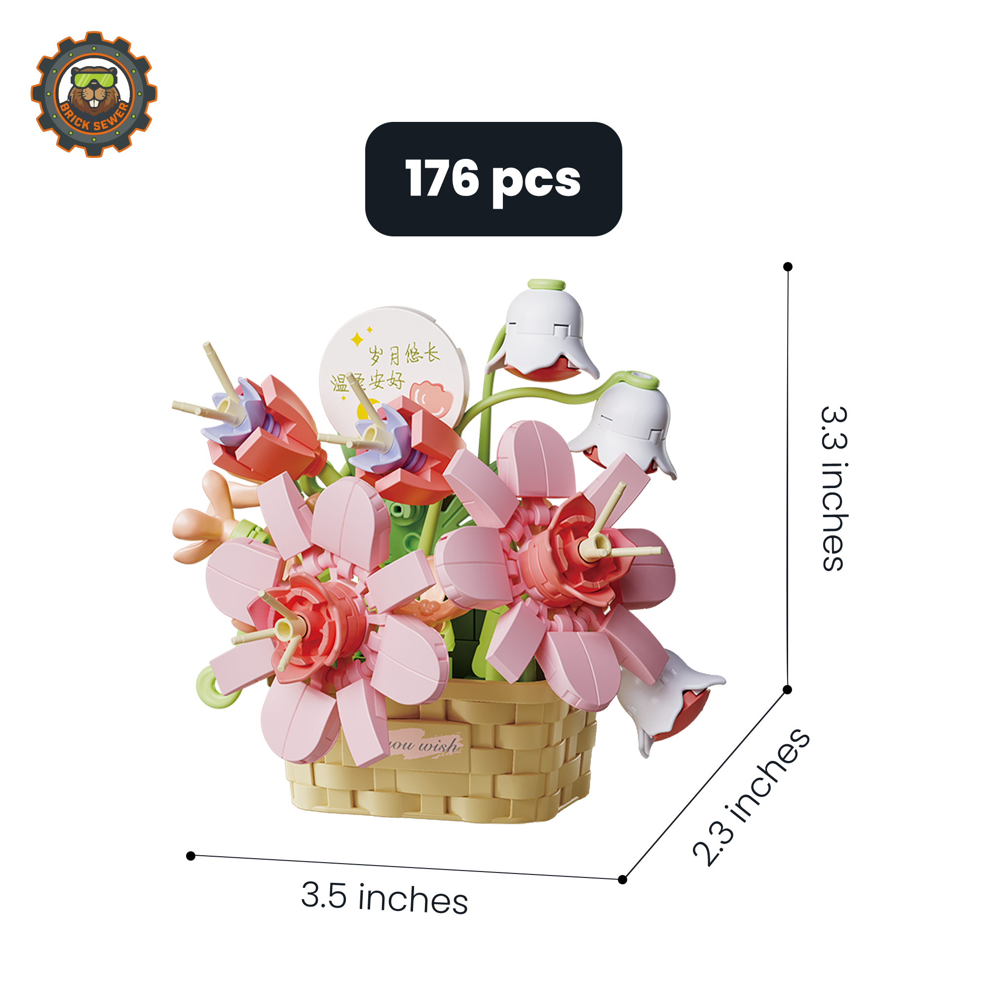 Valentine's Bloom Bundle: Whisper of Bloom 4-in-1 Bundle featuring miniature flower baskets, ideal gift for Valentine's.