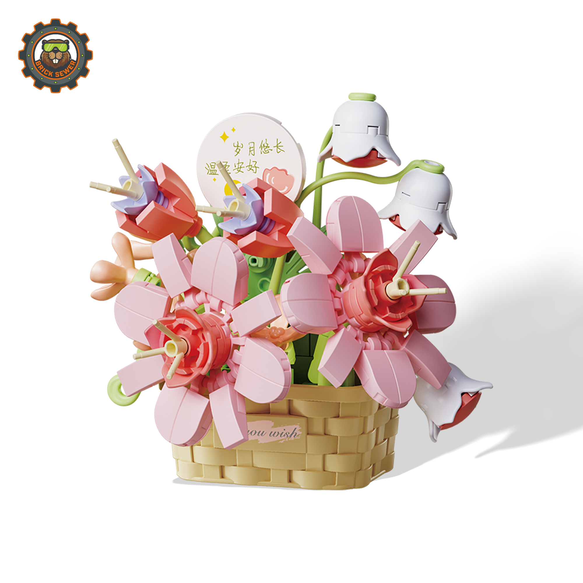 【Free Shipping】Valentine's Bloom Bundle: Whisper of Bloom 4-in-1 Bundle showcasing colorful mini flower baskets.