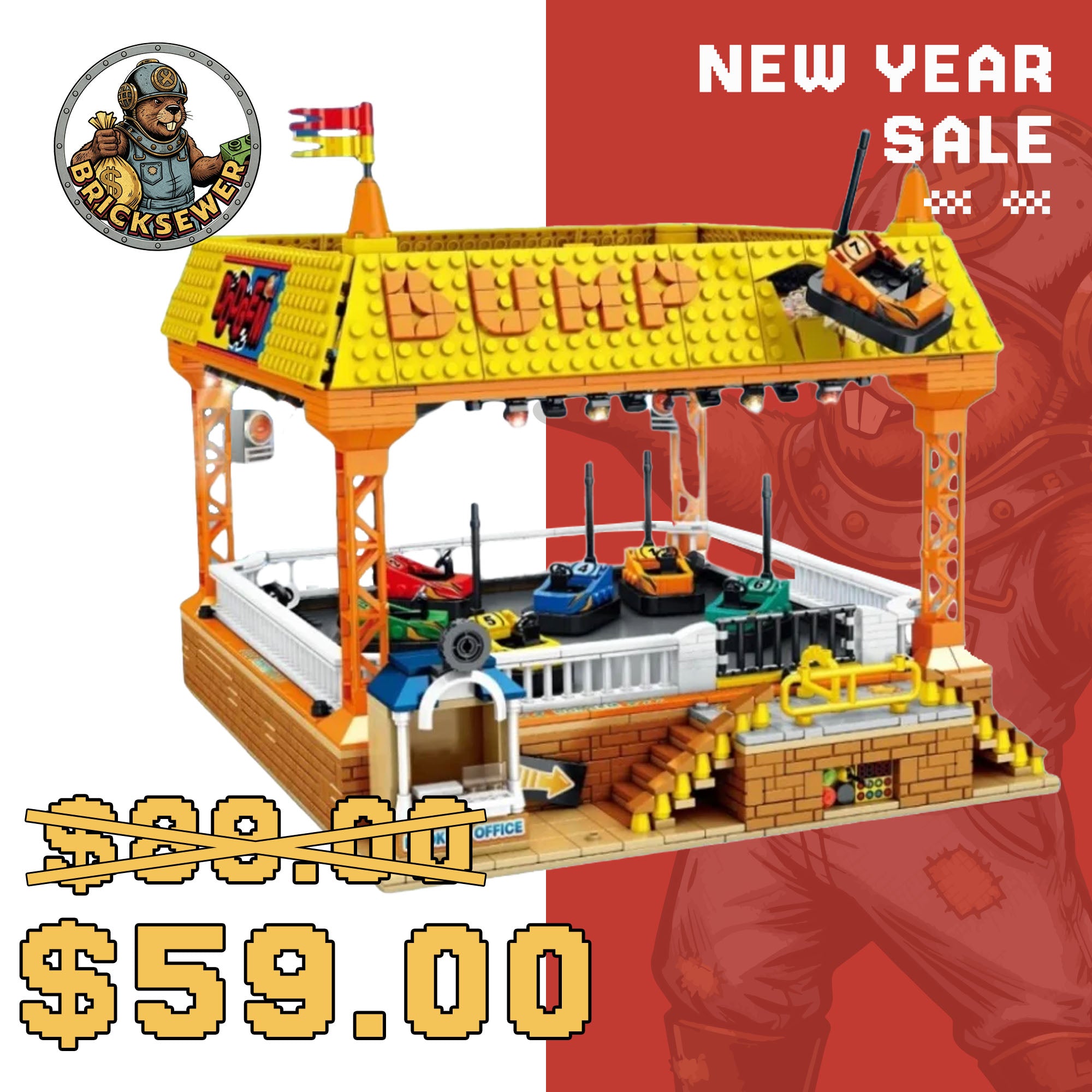 CBOX JD037 Amusement ParK Bumper Car Modular Buildings